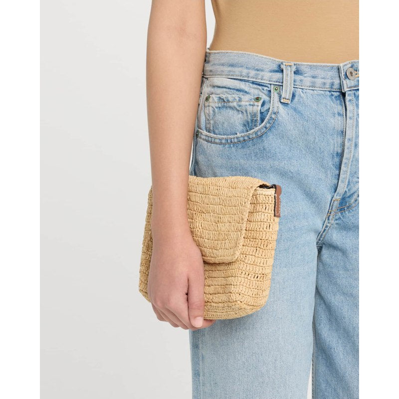 Bolsa Crossbody Summer Night Medium Raffia