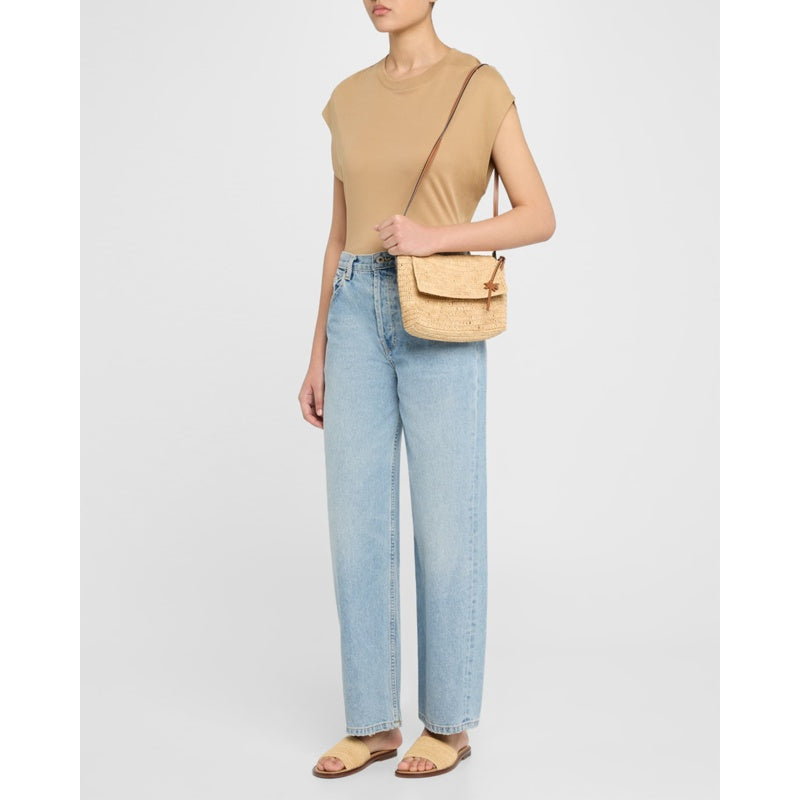 Bolsa Crossbody Summer Night Medium Raffia