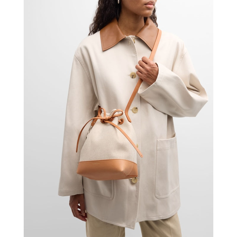 Bolsa Bucket Mini Drawstring Canvas