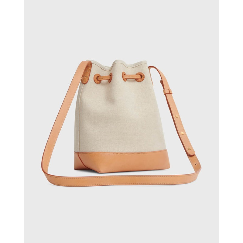 Bolsa Bucket Mini Drawstring Canvas