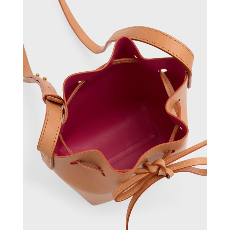 Bolsa Bucket Mini Mini Vegetable-Tanned