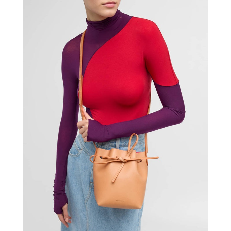 Bolsa Bucket Mini Mini Vegetable-Tanned