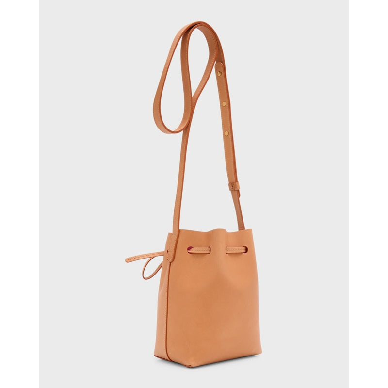 Bolsa Bucket Mini Mini Vegetable-Tanned