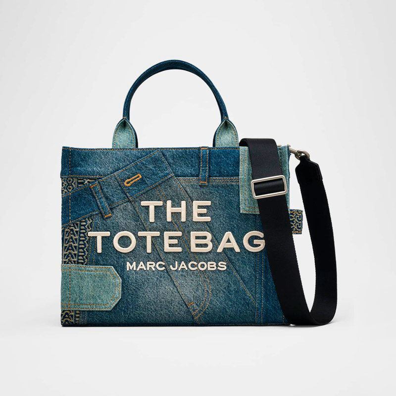 Bolsa Shopper The Medium Patchwork Denim - Mercado de Luxo - O Maior E-Commerce de Bens, Produtos e Serviços de Luxo do Brasil.