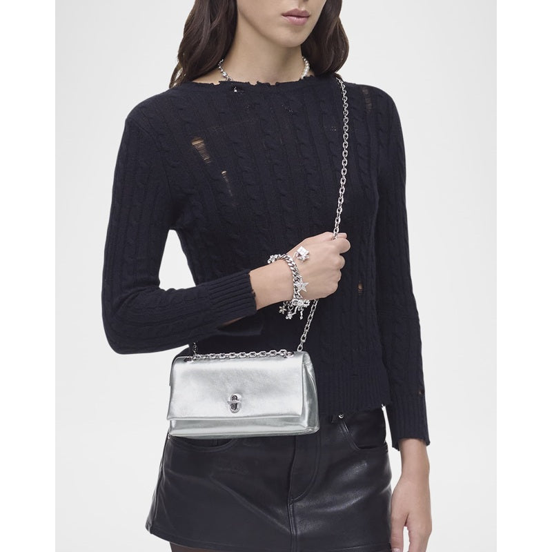 Bolsa Shoulder Metallic Dual Chain