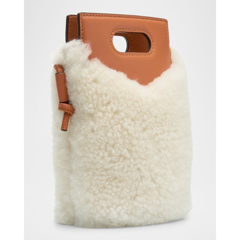 Bolsa Crossbody Flat Lamb Shearling Fur Pouch