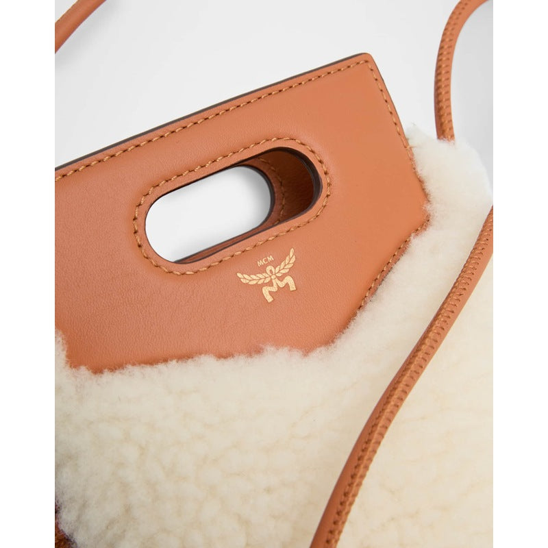 Bolsa Crossbody Flat Lamb Shearling Fur Pouch