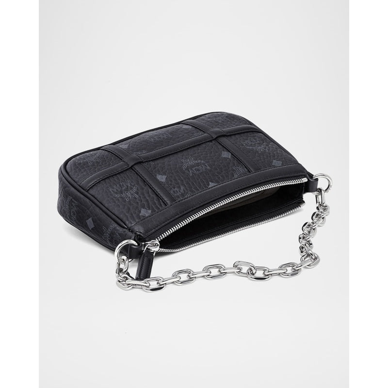 Bolsa Crossbody Delmy Visetos Mini Logo Chain