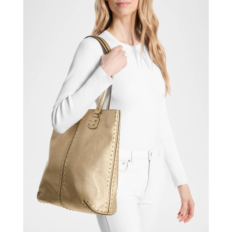 Bolsa Shopper Large Metallic North-South
