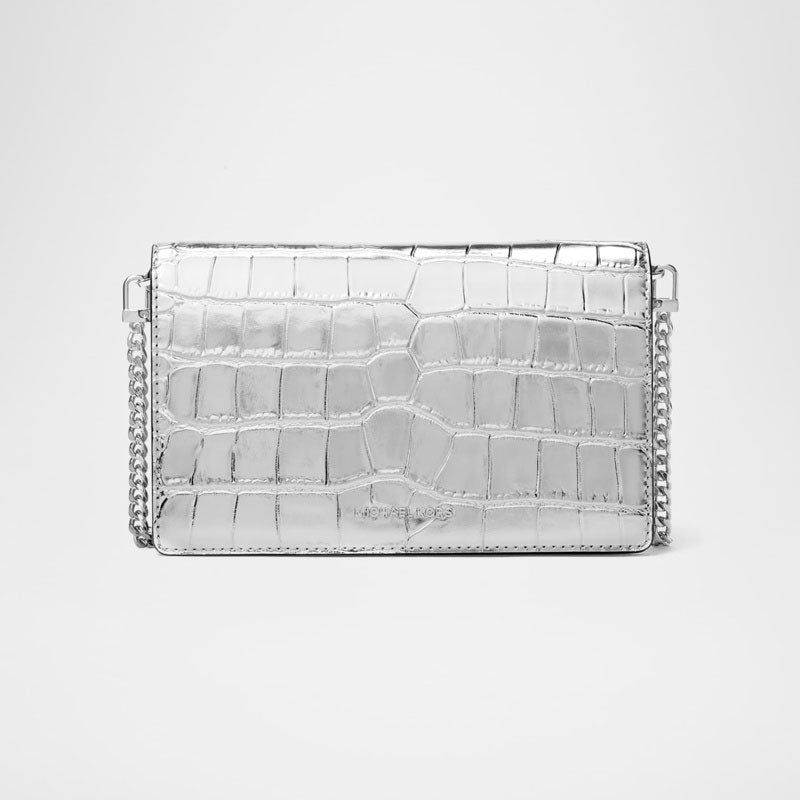Bolsa Crossbody Jet Set Metallic Croc-Embossed - Mercado de Luxo - O Maior E-Commerce de Bens, Produtos e Serviços de Luxo do Brasil.