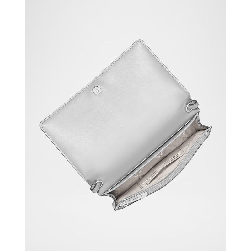 Bolsa Crossbody Jet Set Metallic Croc-Embossed