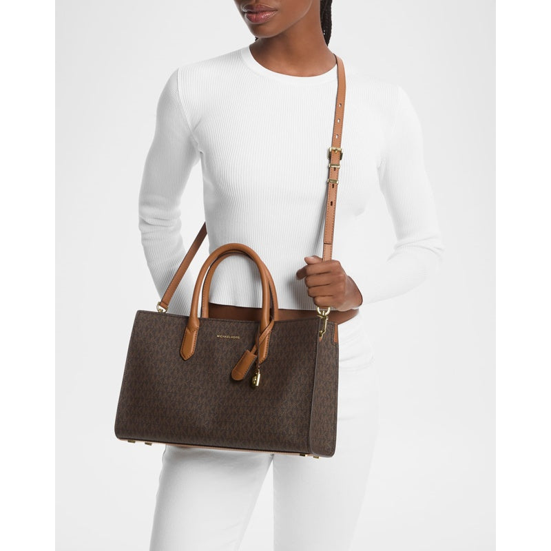 Bolsa Shoulder Scarlett Monogram Satchel