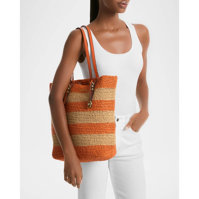 Bolsa Shopper Quinn Large Striped North-South