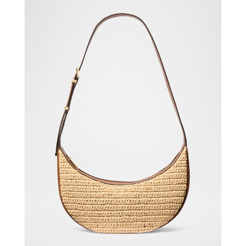 Bolsa Shoulder Avra Medium Raffia-Textured