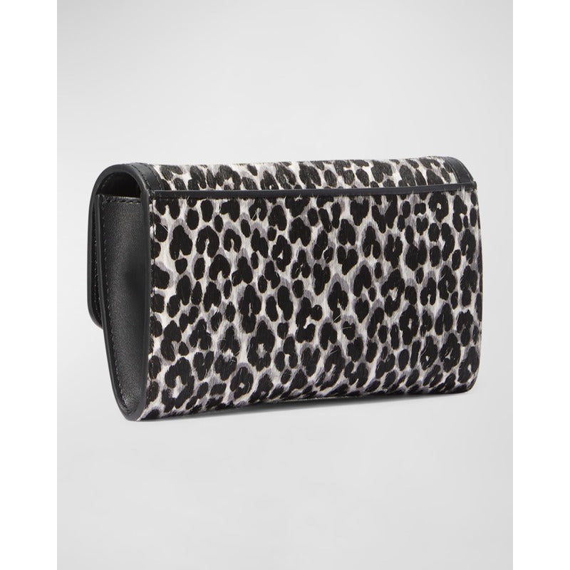 Bolsa Crossbody Tribeca Large Leopard Calf Hair on Chain