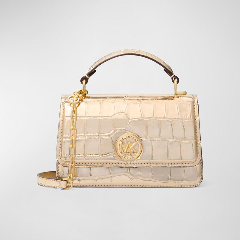 Bolsa Crossbody Delancey Croc-Embossed Metallic - Mercado de Luxo - O Maior E-Commerce de Bens, Produtos e Serviços de Luxo do Brasil.