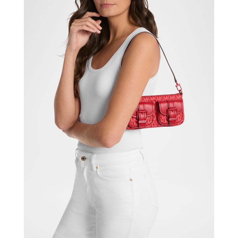 Bolsa Shoulder Zoe Small Convertible Signature Logo ette