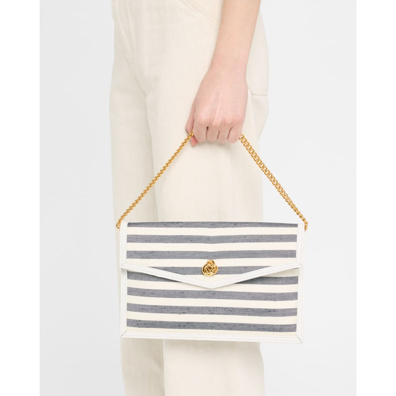 Bolsa Clutch Brick Envelope Striped