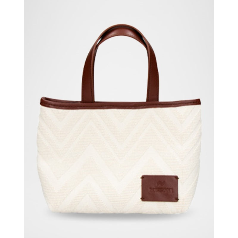 Bolsa Shopper Small Chevron Cotton