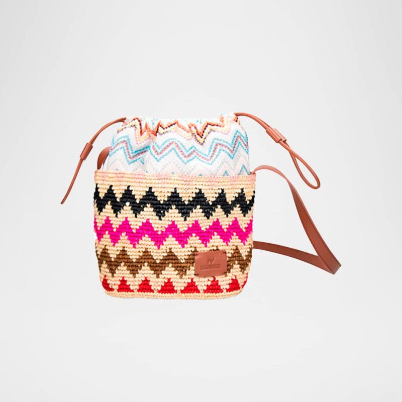 Bolsa Bucket Small Zig Zag Drawstring - Mercado de Luxo - O Maior E-Commerce de Bens, Produtos e Serviços de Luxo do Brasil.