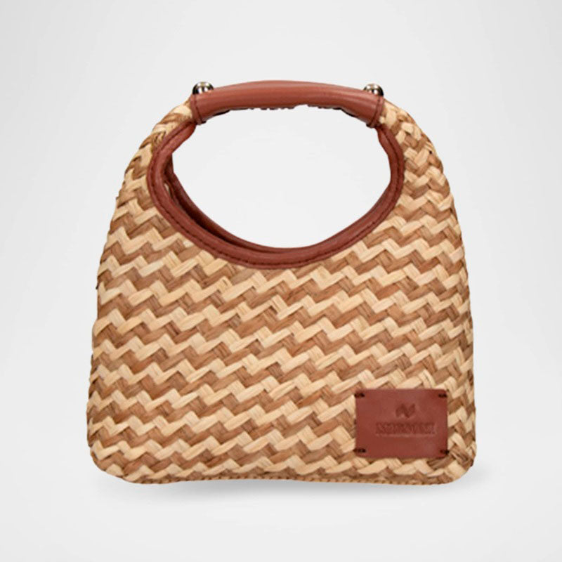 Bolsa Shoulder Small Zig Zag Raffia - Mercado de Luxo - O Maior E-Commerce de Bens, Produtos e Serviços de Luxo do Brasil.