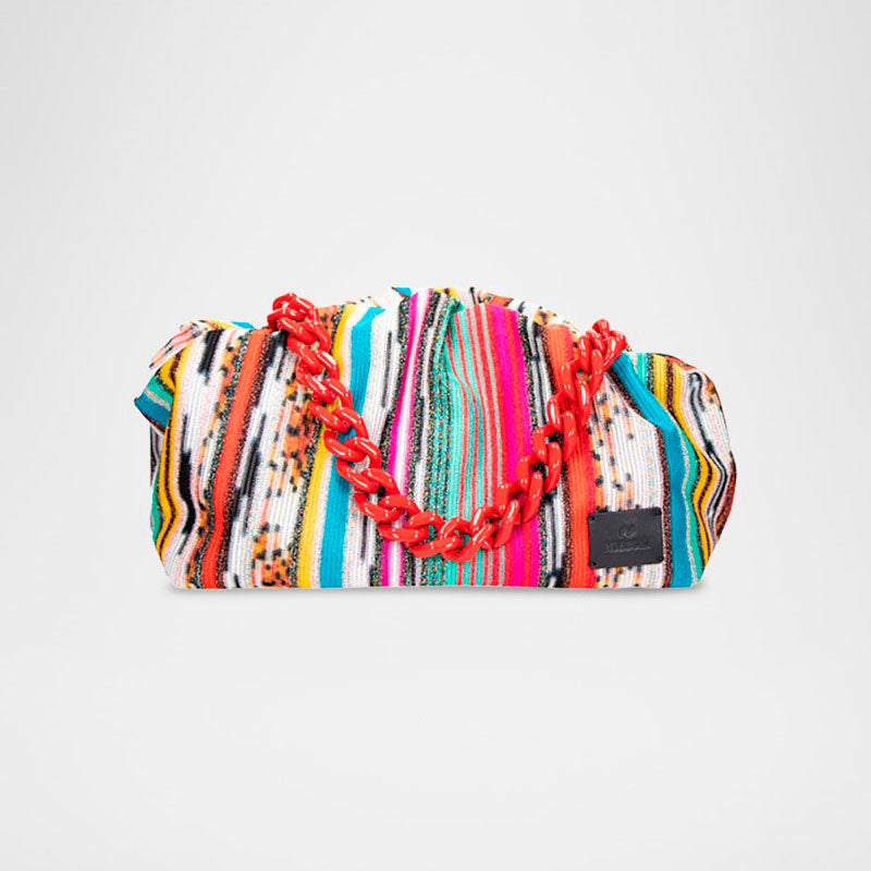 Bolsa Shoulder Large Multicolor Canvas Pouch - Mercado de Luxo - O Maior E-Commerce de Bens, Produtos e Serviços de Luxo do Brasil.