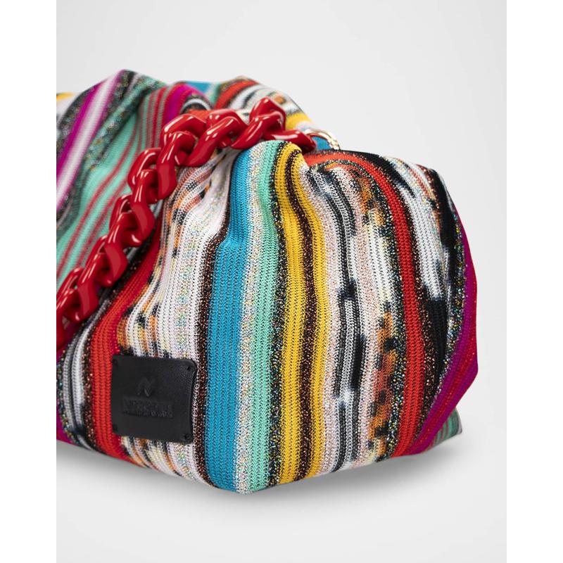 Bolsa Shoulder Large Multicolor Canvas Pouch