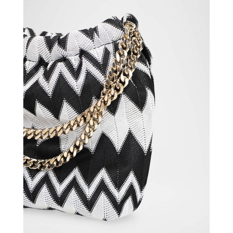 Bolsa Shoulder Chevron Drawstring Chain