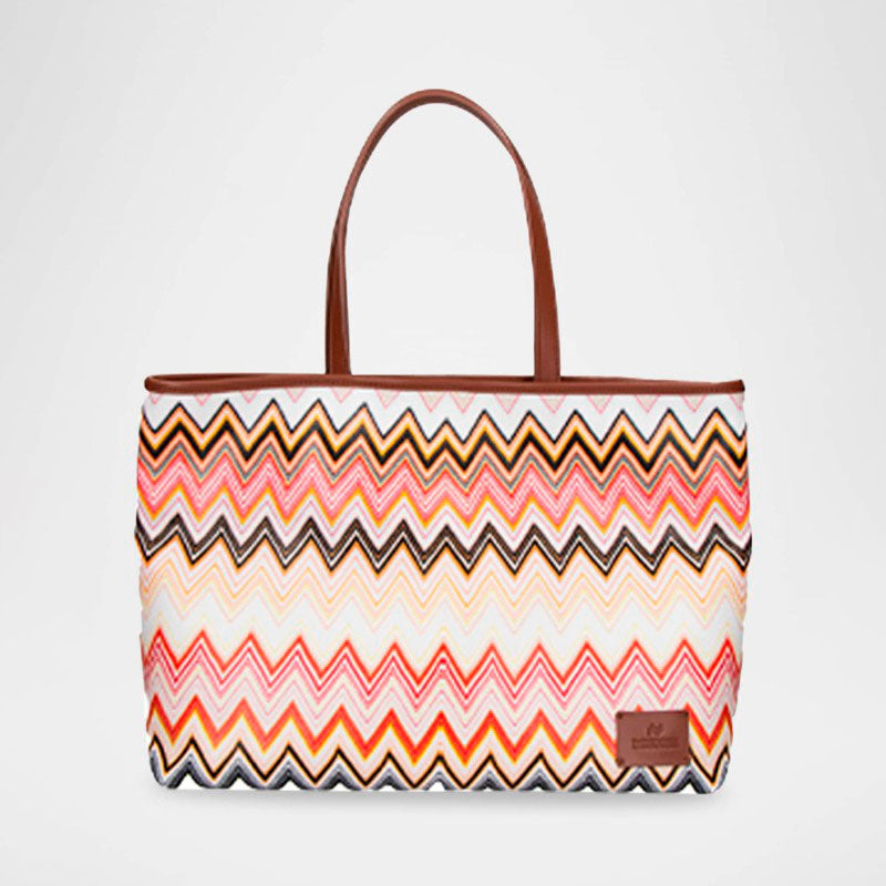 Bolsa Shopper Large Chevron Canvas - Mercado de Luxo - O Maior E-Commerce de Bens, Produtos e Serviços de Luxo do Brasil.