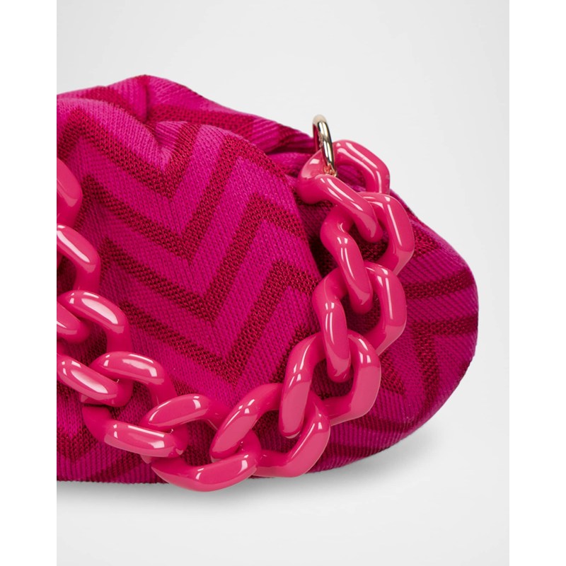 Bolsa Shoulder Medium Chevron Canvas Pouch