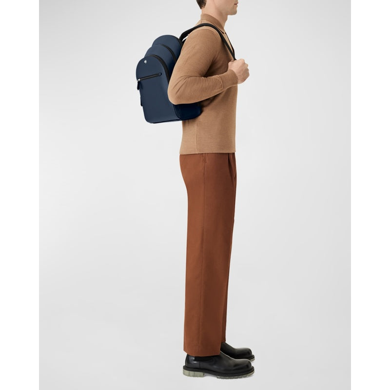 Bolsa Mochila Sartorial Medium 3-Compartment Saffiano