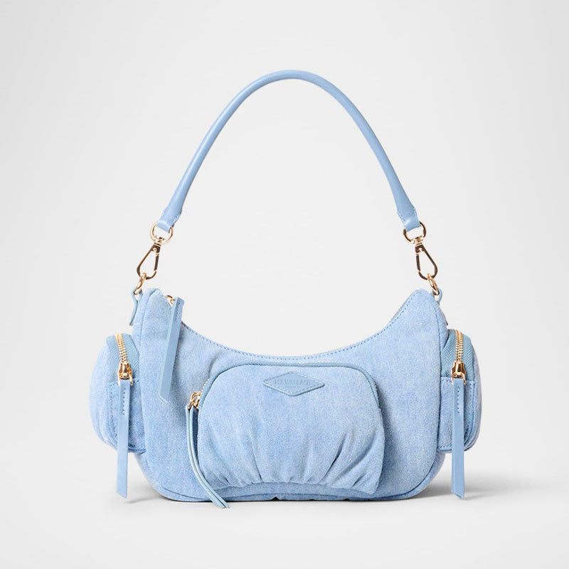 Bolsa Shoulder Chelsea Small Denim - Mercado de Luxo - O Maior E-Commerce de Bens, Produtos e Serviços de Luxo do Brasil.
