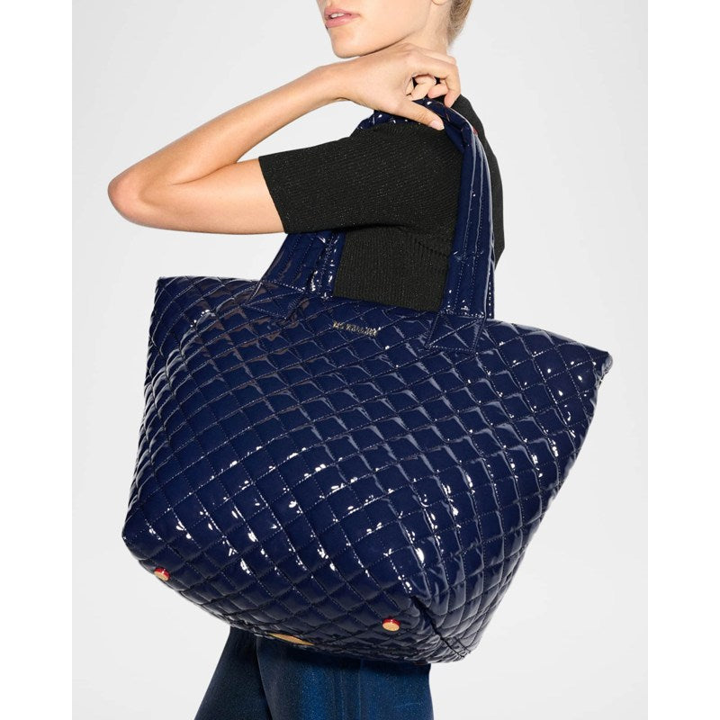 Bolsa Shopper Metro Deluxe Medium Quilted Patent