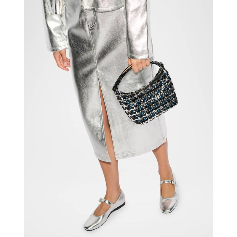 Bolsa Shoulder Mini Metallic Woven
