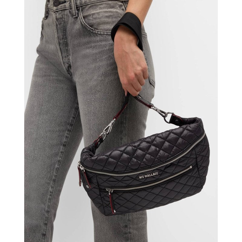 Bolsa Crossbody Crosby Quilted Nylon Zip Sling