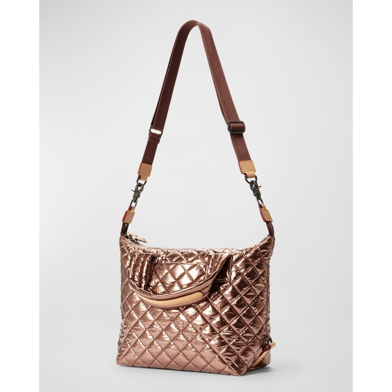 Bolsa Crossbody Sutton Deluxe Small Quilted Metallic