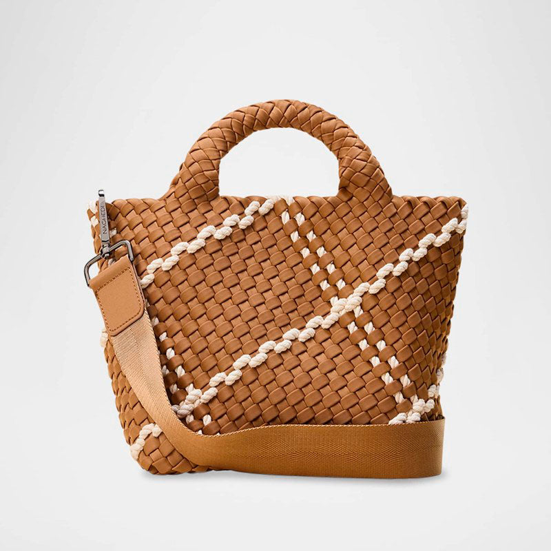 Bolsa Shopper St. Barths Small Striped Woven - Mercado de Luxo - O Maior E-Commerce de Bens, Produtos e Serviços de Luxo do Brasil.