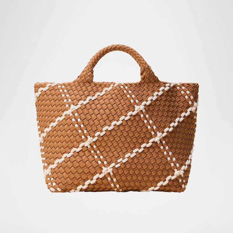 Bolsa Shopper St. Barths Medium Striped Woven - Mercado de Luxo - O Maior E-Commerce de Bens, Produtos e Serviços de Luxo do Brasil.