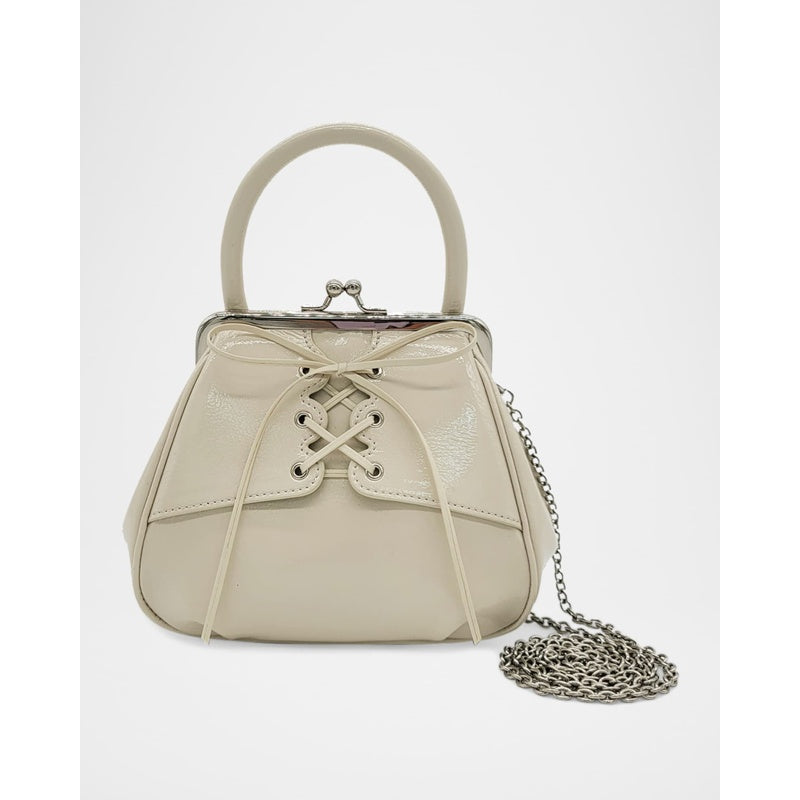 Bolsa Handle Mini Lace-Up Patent