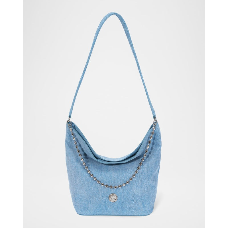 Bolsa Bucket Ball Chain Denim-Print