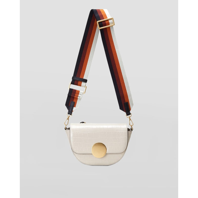 Bolsa Crossbody Lottie Saddle Moc-Croc