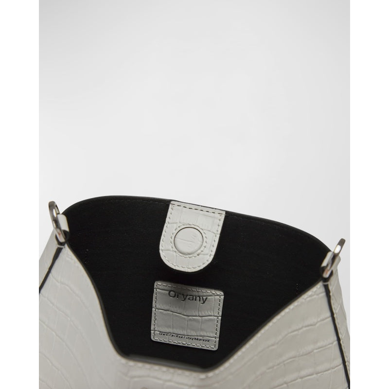 Bolsa Shoulder Focus Croc-Embossed