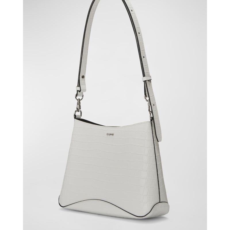 Bolsa Shoulder Focus Croc-Embossed