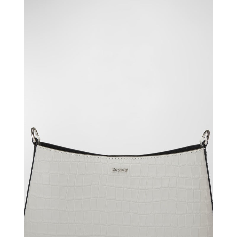 Bolsa Shoulder Focus Croc-Embossed
