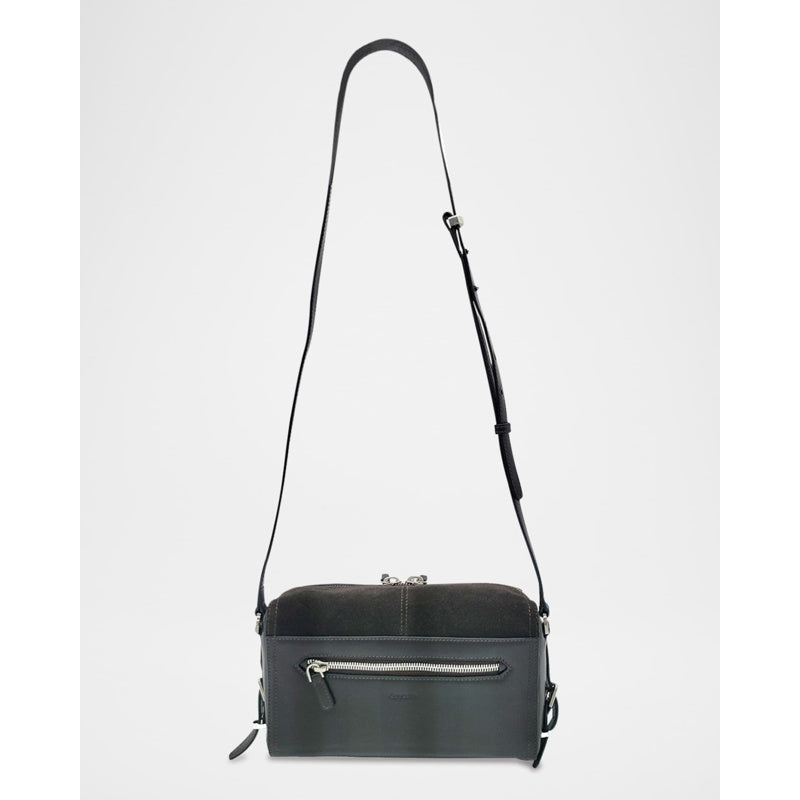 Bolsa Crossbody Diner Medium Patchwork Suede