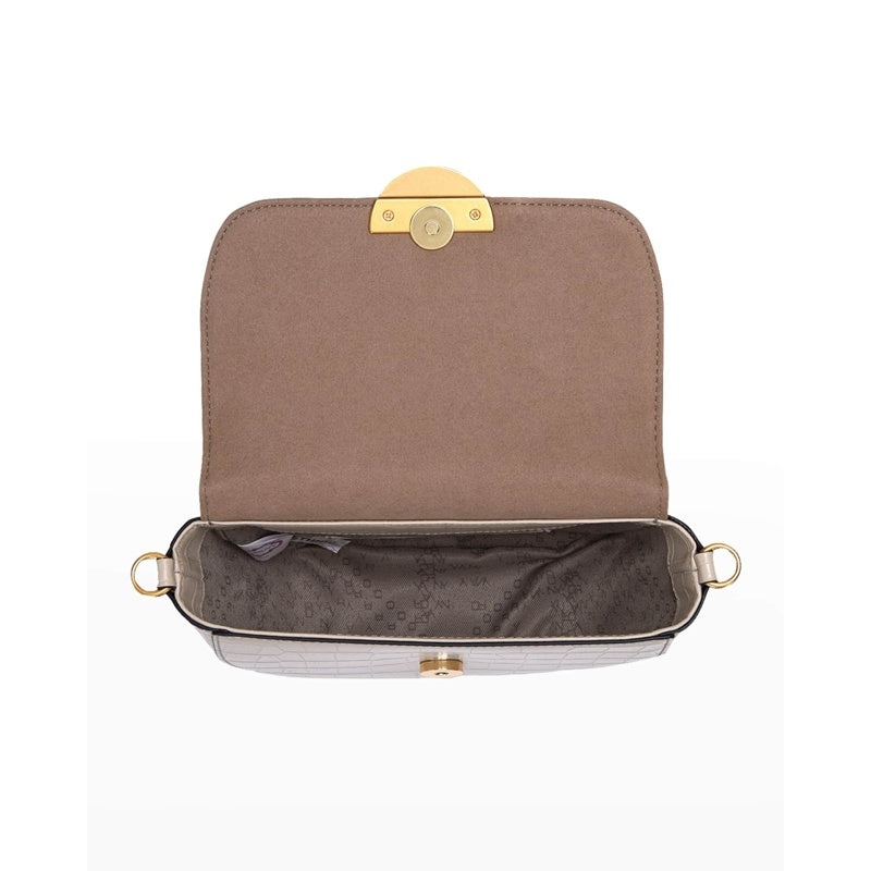 Bolsa Shoulder Lottie Saddle Moc-Croc