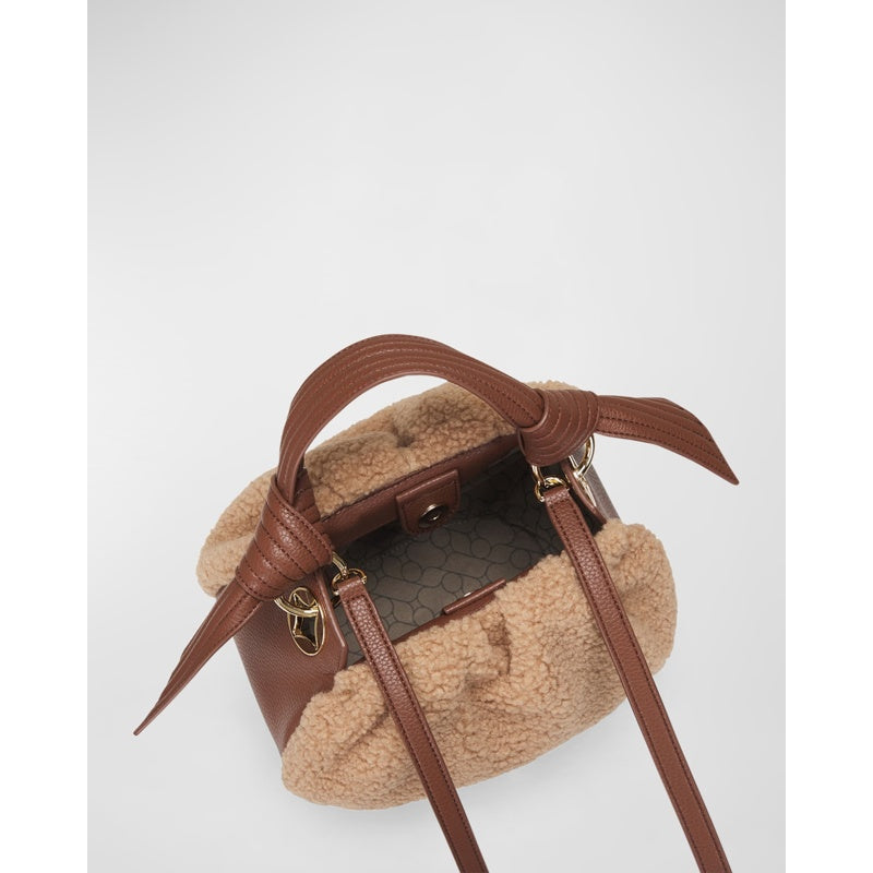 Bolsa Bucket Selena Eco Faux Fur