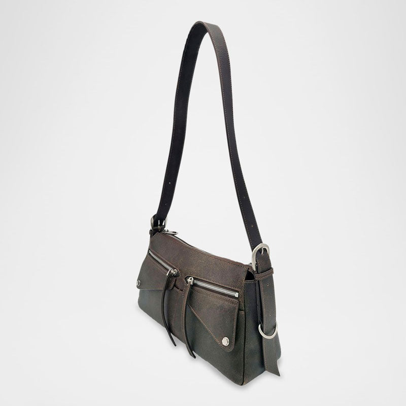 Bolsa Shoulder Moto Distressed - Mercado de Luxo - O Maior E-Commerce de Bens, Produtos e Serviços de Luxo do Brasil.