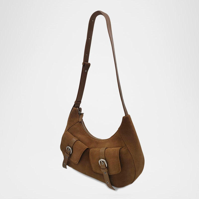 Bolsa Shoulder Rodeo Medium Suede - Mercado de Luxo - O Maior E-Commerce de Bens, Produtos e Serviços de Luxo do Brasil.