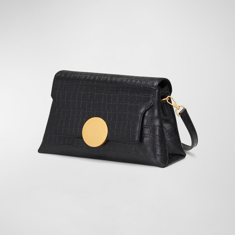 Bolsa Crossbody Lottie Flap Croc-Embossed - Mercado de Luxo - O Maior E-Commerce de Bens, Produtos e Serviços de Luxo do Brasil.